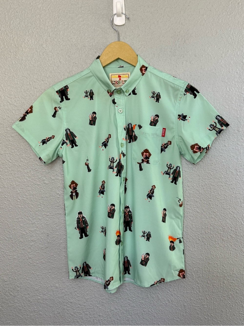 Youth RSVLTS Home Alone Button Down